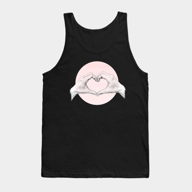 Heart in Hands Tank Top by LauraGraves